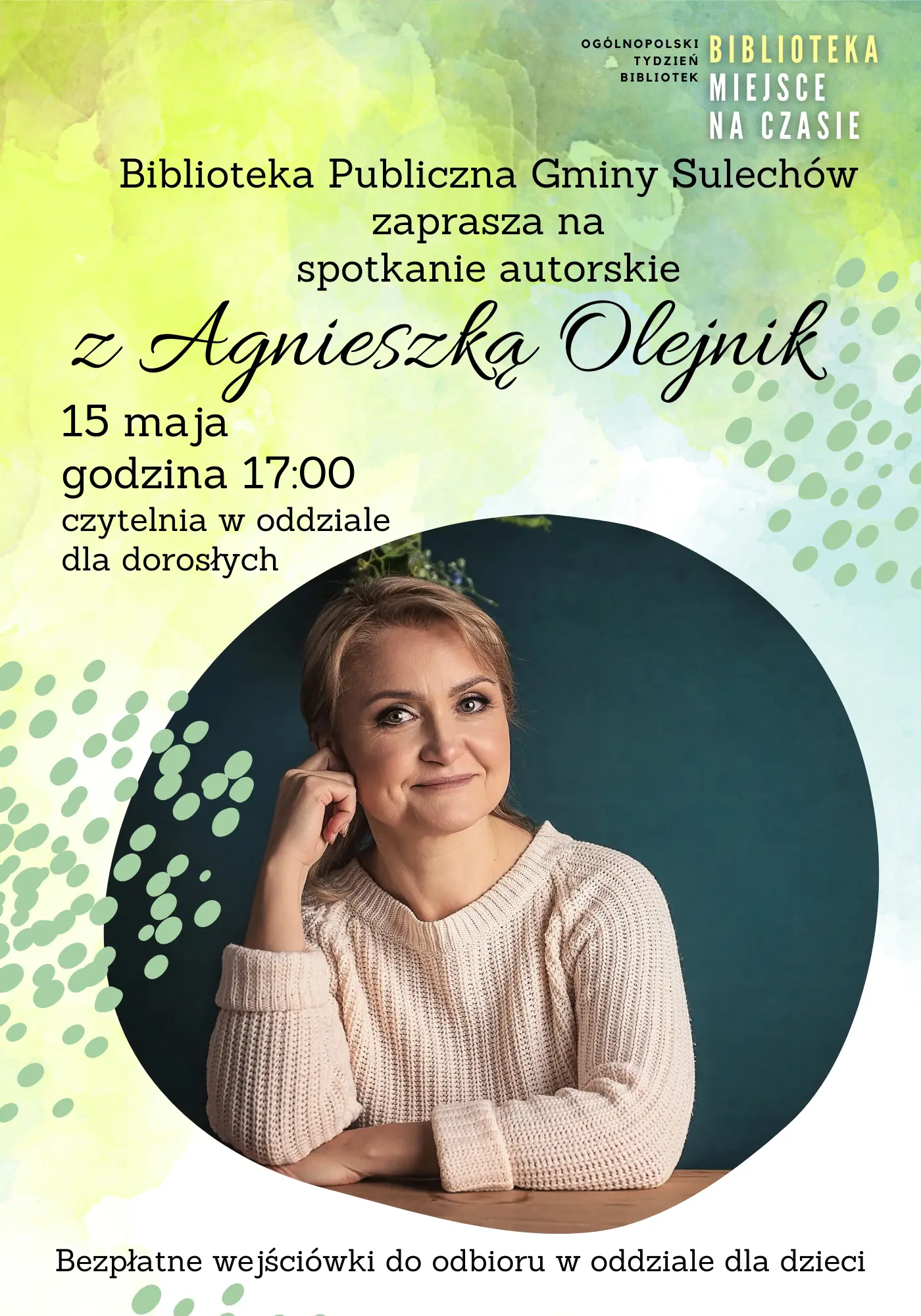 Spotkanie autorskie - Agnieszka Olejnik